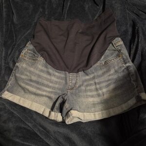 🟢2 For $15 🤰Women's Maternity Denim Shorts🤰